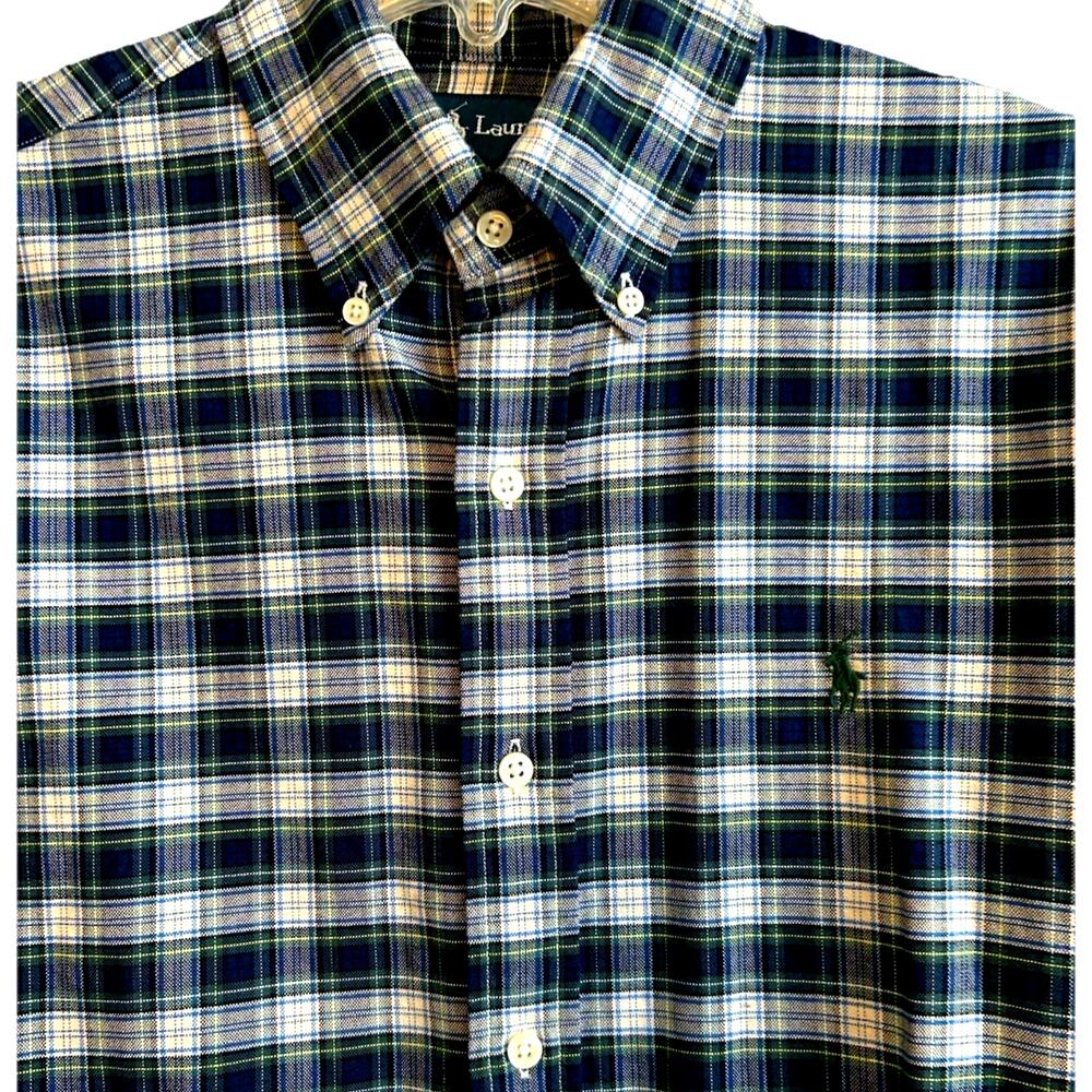 Polo Ralph Lauren Custom Fit Shirt S Iconic Plaid Preppy Button Down Oxford $125